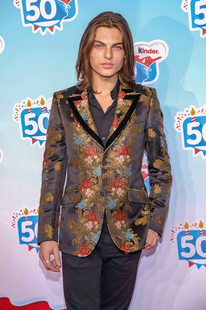 Damian Hurley at the Kinder chocolate 50th anniversary in Germany