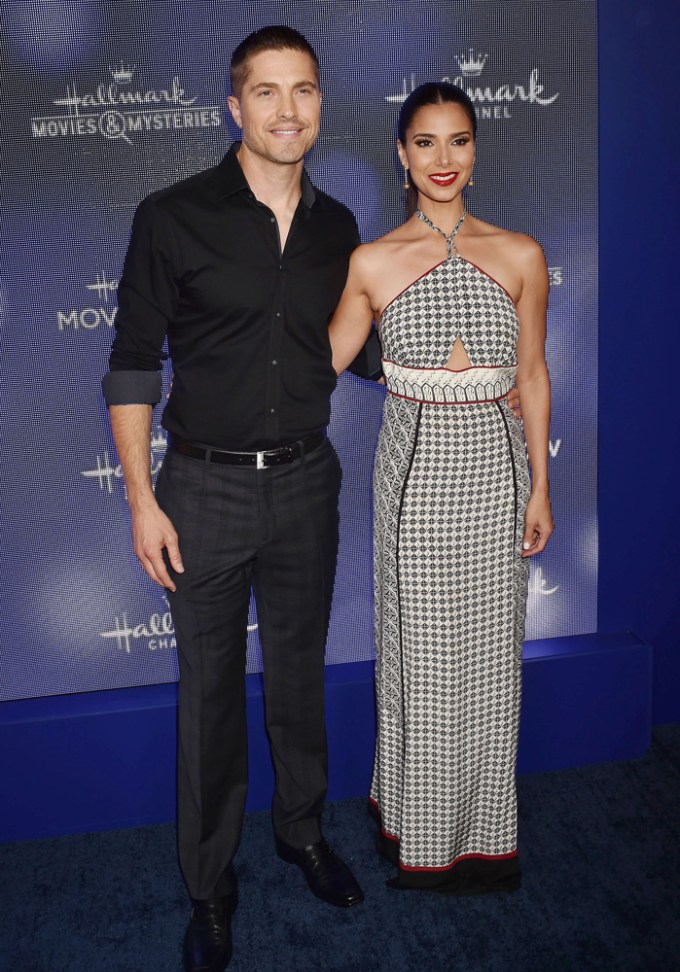 Eric Winter & Roselyn Sanchez At The Hallmark Channel TCA Party