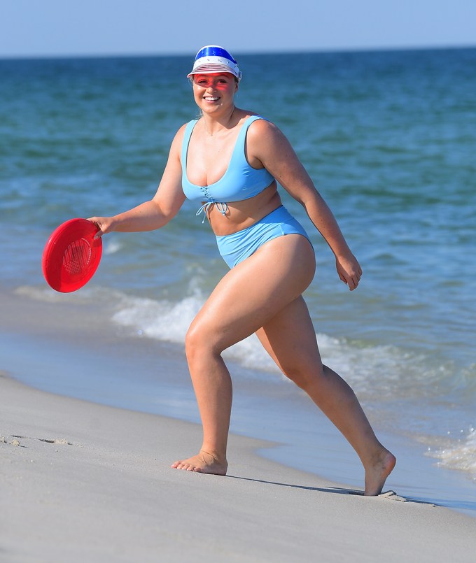 Iskra Lawrence Stuns In Blue Bikini As She Celebrates The 4th Of July