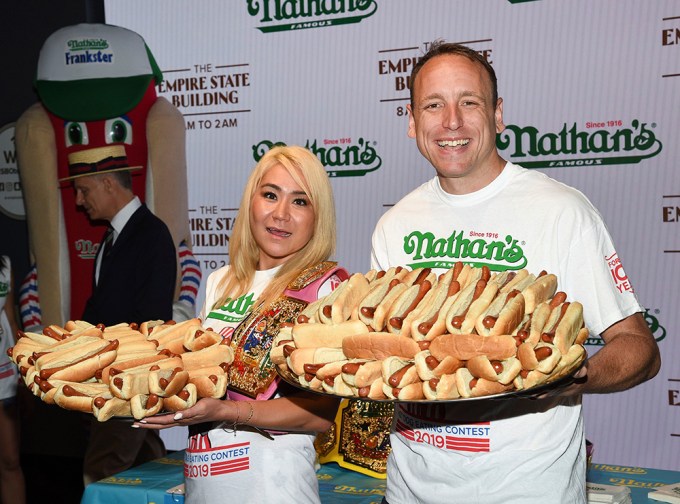 Joey Chestnut At 2019 Nathan’s Hot Dog Eating Contest Weigh-In