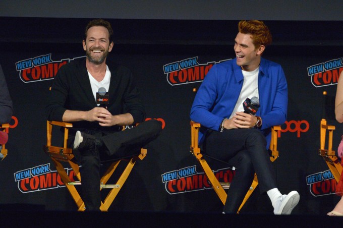 Luke Perry and KJ Apa at the ‘Riverdale’ TV show panel