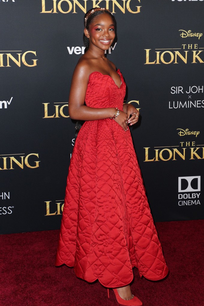 Marsai Martin at ‘The Lion King’ film premiere