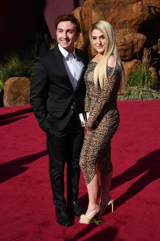 Daryl Sabara and Meghan Trainor at ‘The Lion King’ film premiere