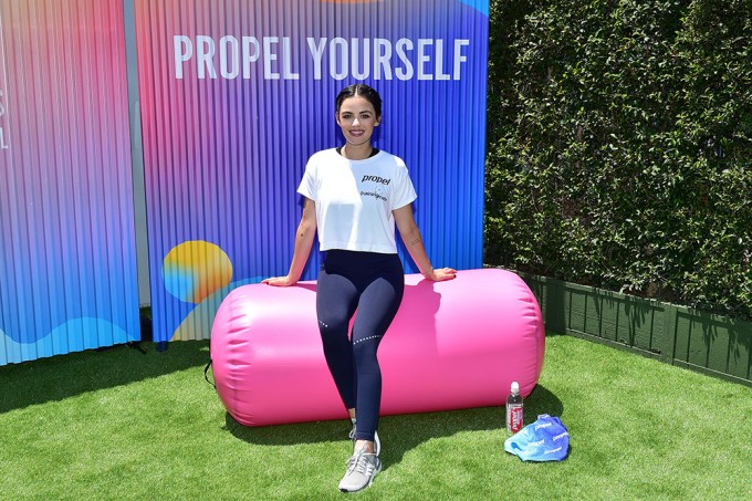 Lucy Hale Co-Leads a Class at the Propel Co:Labs Fitness Festival