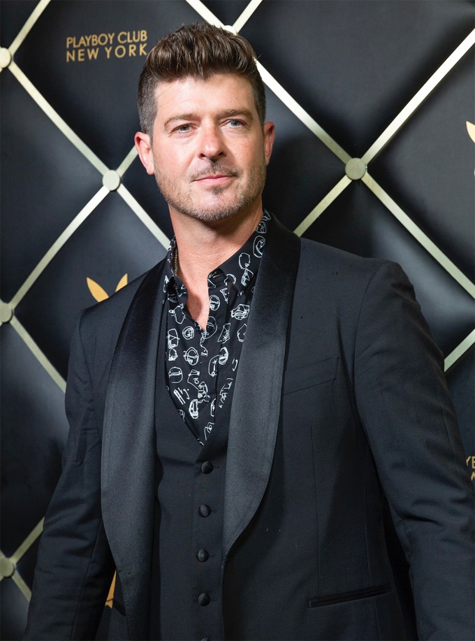 Robin Thicke At The Playboy Club New York Grand Opening