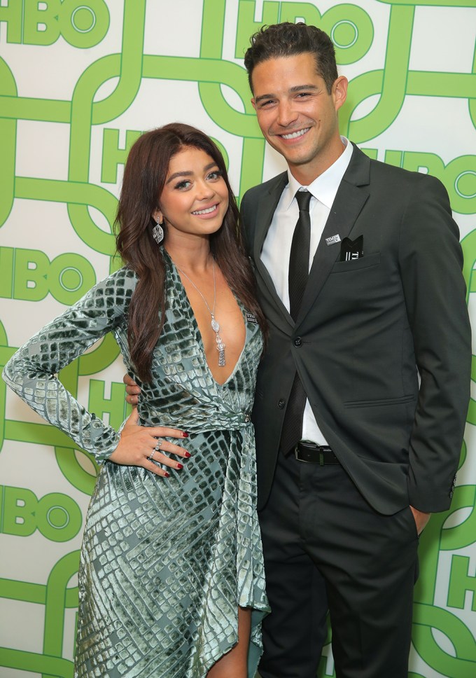 Sarah Hyland & Wells Adams At The HBO Golden Globes After-Party