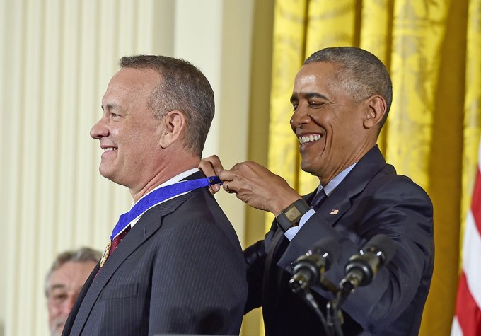Tom Hanks Is Awarded The Presidential Medal Of Freedom.