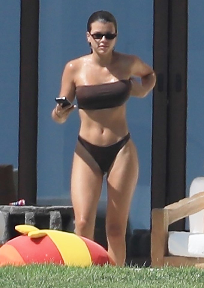 Sofia Richie In A Strapless Bikini