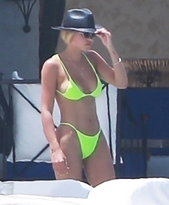 Sofia Richie In A Green Bikini