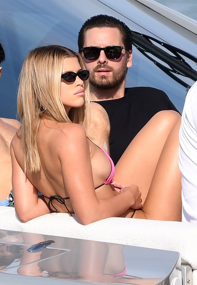 Sofia Richie and Scott Disick enjoy Miami via yacht