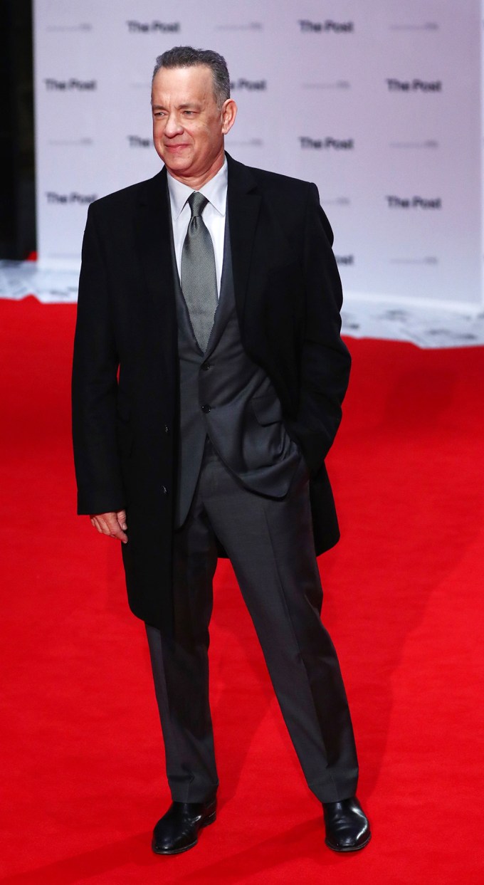 Tom Hanks At ‘The Post’ film premiere in London,