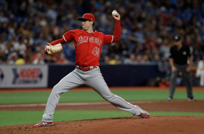 Tyler Skaggs Pitching Against The Tampa Bay Rays