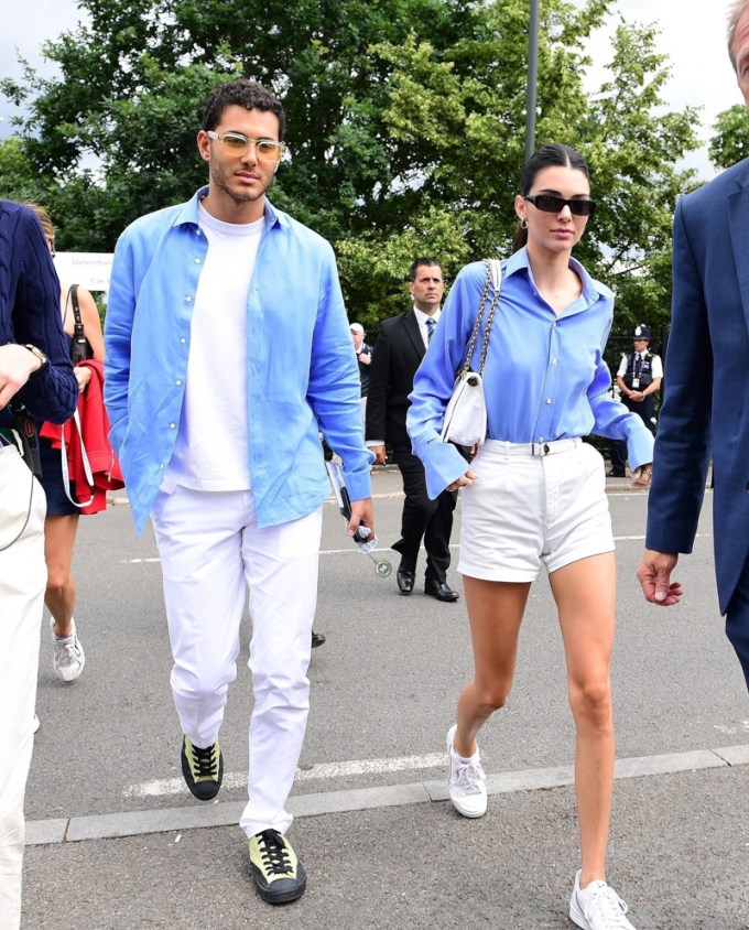 Kendall Jenner and Fai Khadra at Wimbledon