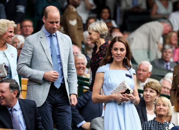 Kate Middleton and Prince William at the Wimbledon Tennis Championships