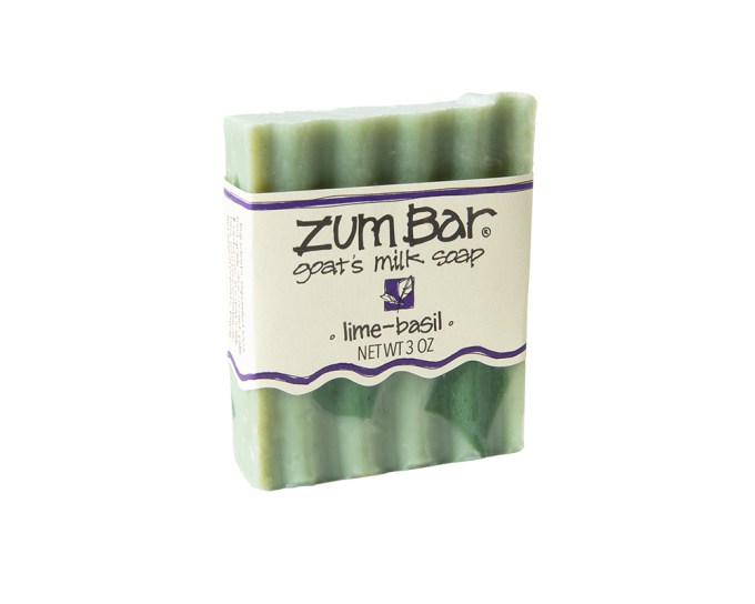 Zum Bar Goat’s Milk Lime-Basil Soap, $5.95, IndigoWild.com