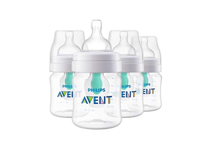 Philips Avent Anti-colic Baby Bottle with AirFree vent 4oz 4pk