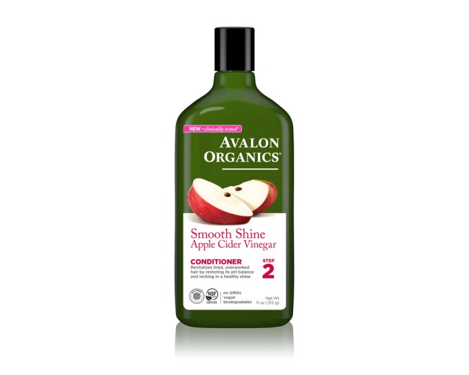Avalon Organics Smooth Shine Apple Cider Vinegar Conditioner, $40.88, Amazon