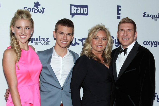 Julie & Todd With Their Kids At NBC Universal Upfront