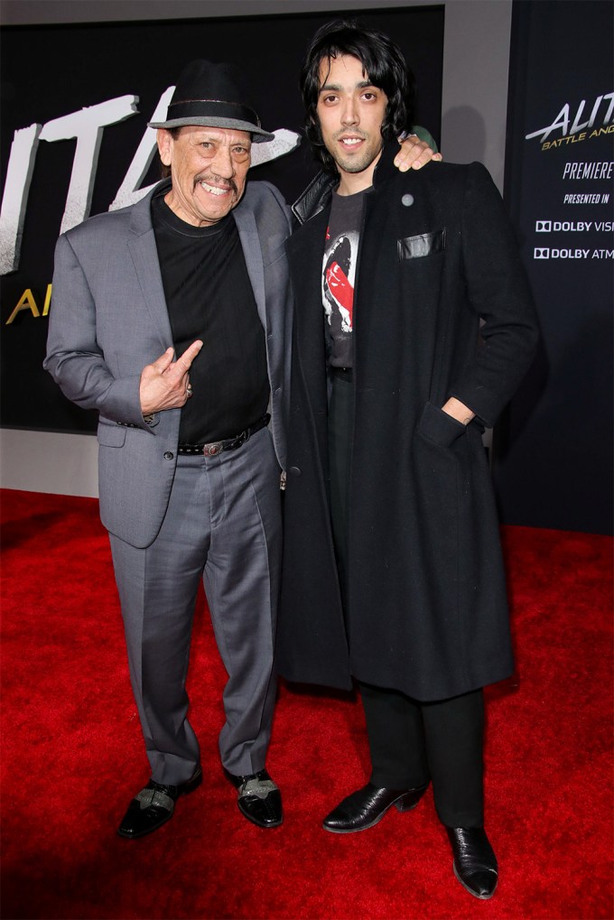Danny Trejo Poses With His Son
