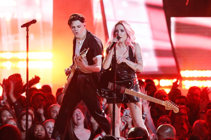 Yungblud and Halsey at the iHeart Radio Music Awards