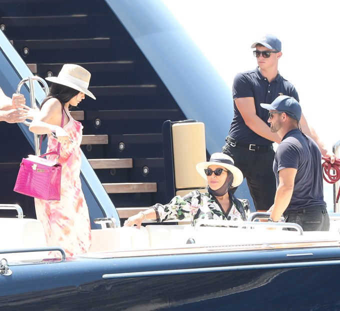 Kylie Jenner boats in Capri