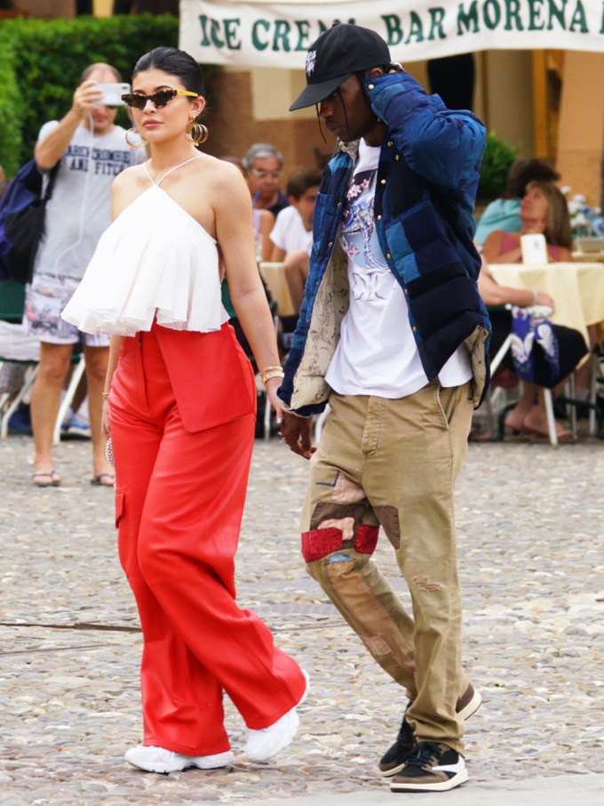 Kylie Jenner & Travis Scott In Portofino, Italy