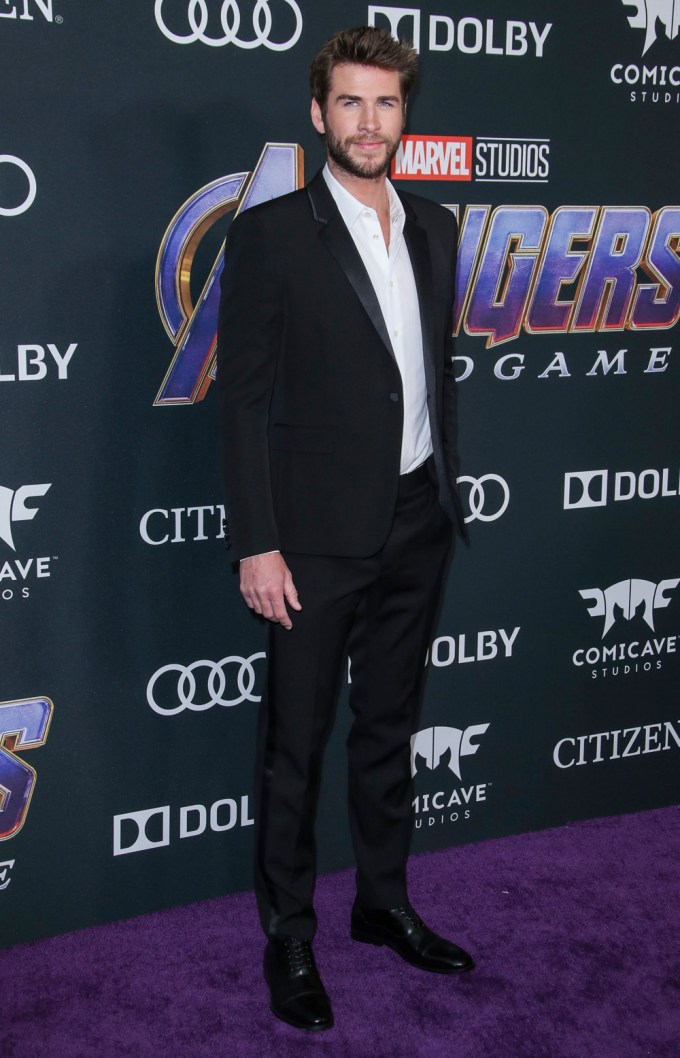 Liam Hemsworth at the ‘Avengers: Endgame’ premiere in Los Angeles