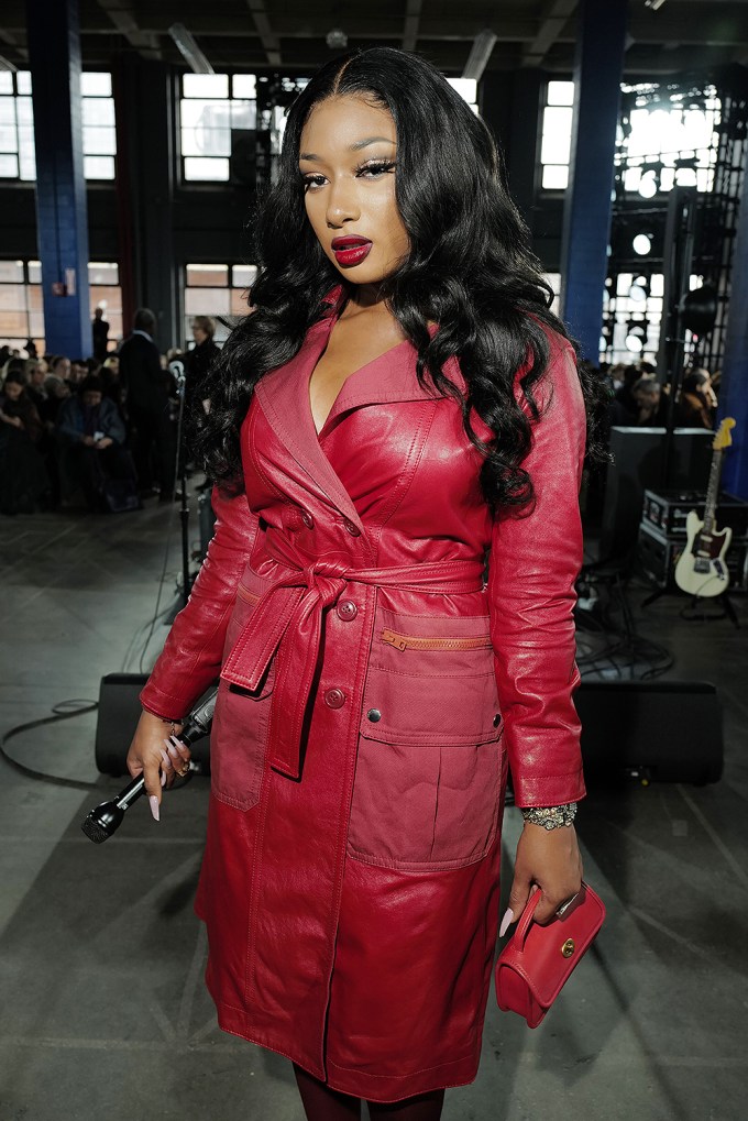 Megan Thee Stallion Stuns In Red Coach