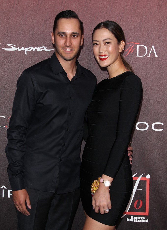 Michelle Wie & Jonnie West at the 4th Annual Sports Illustrated Fashionable 50 launch in Los Angeles