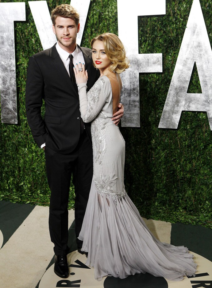Miley and Liam attend The ‘Vanity Fair’ Oscars Party In 2012