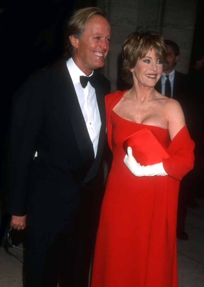 Peter Fonda and sister Jane Fonda in 2001