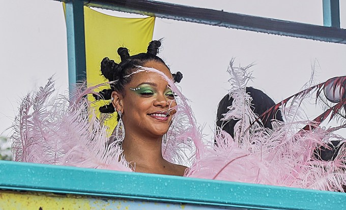 Rihanna Smiles At Crop Over Festival