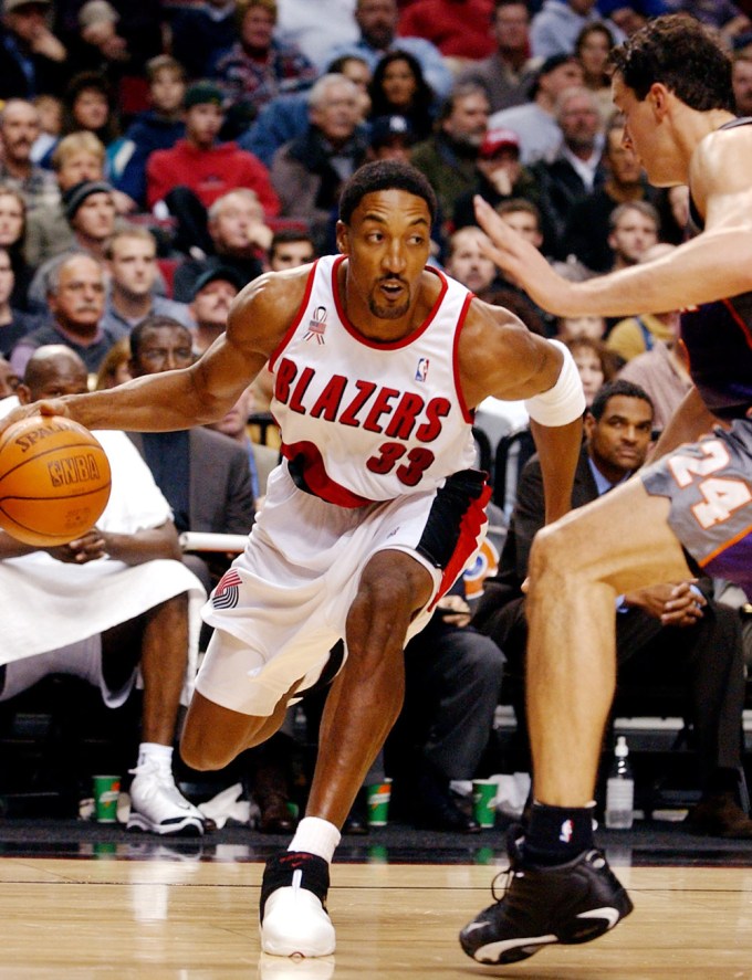 Scottie Pippen during a basketball game