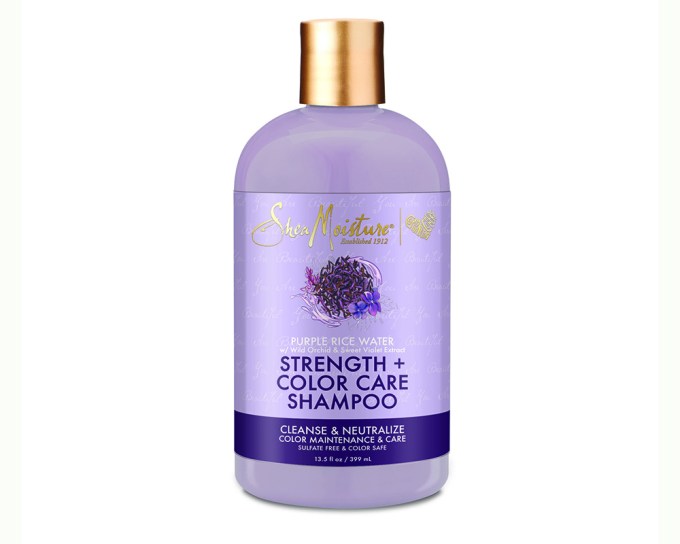 Shea Moisture Purple Rice Water Strength + Color Care Shampoo, $10.99, sheamoisture.com