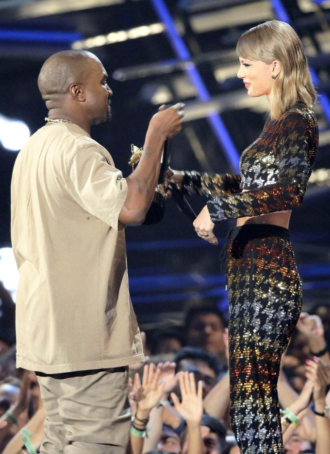 Taylor Swift Giving Kanye West His VMA