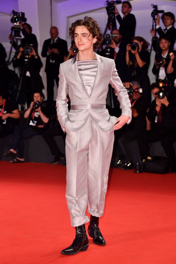 Timothee Chalamet at ‘The King’ premiere