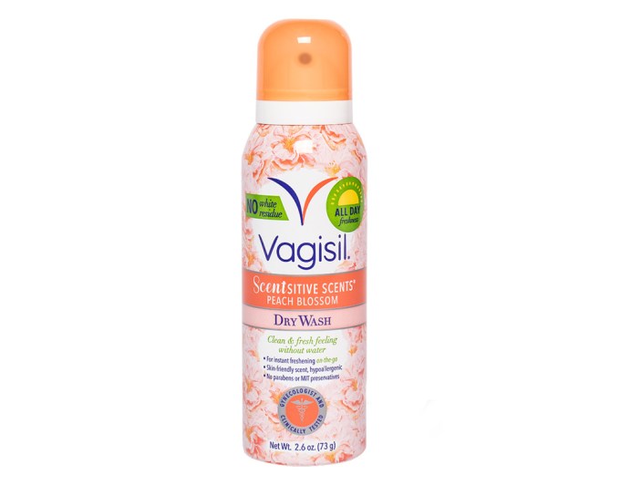 Vagisil Scentsitive Scents Dry Wash, $4.99, Walmart
