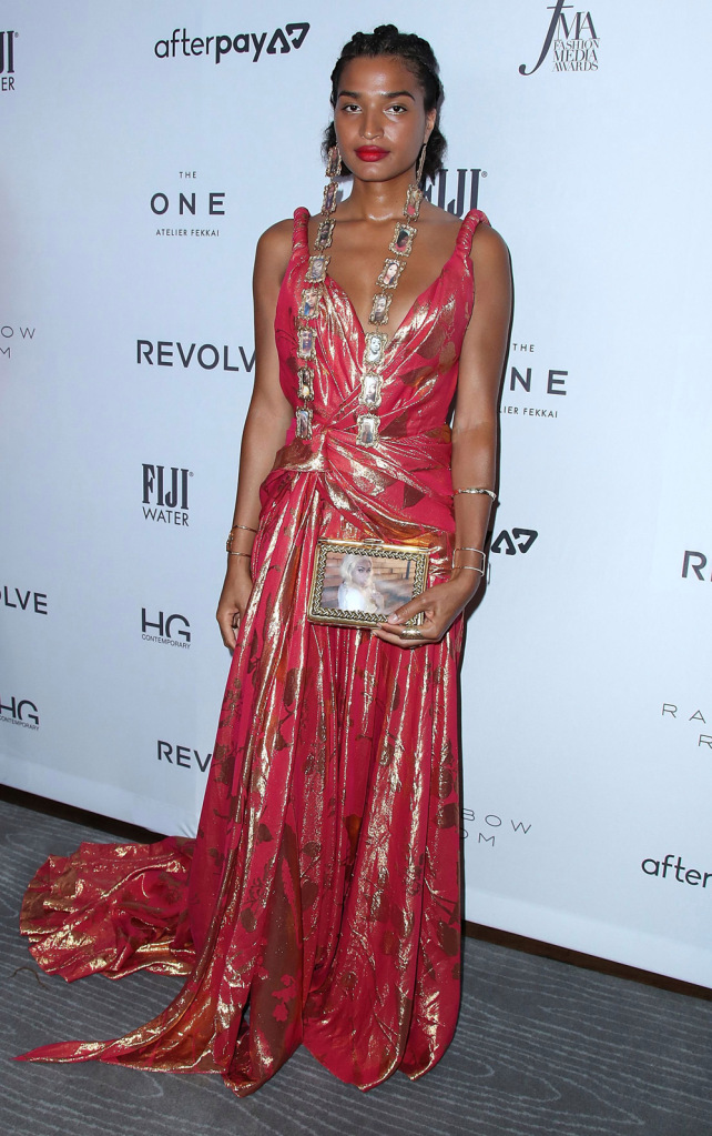 Indya Moore looks glam for the Daily Front Row awards