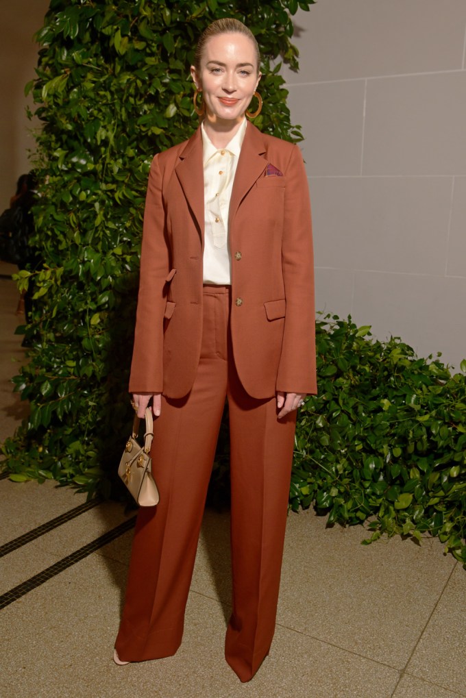 Emily Blunt At Tory Burch Show