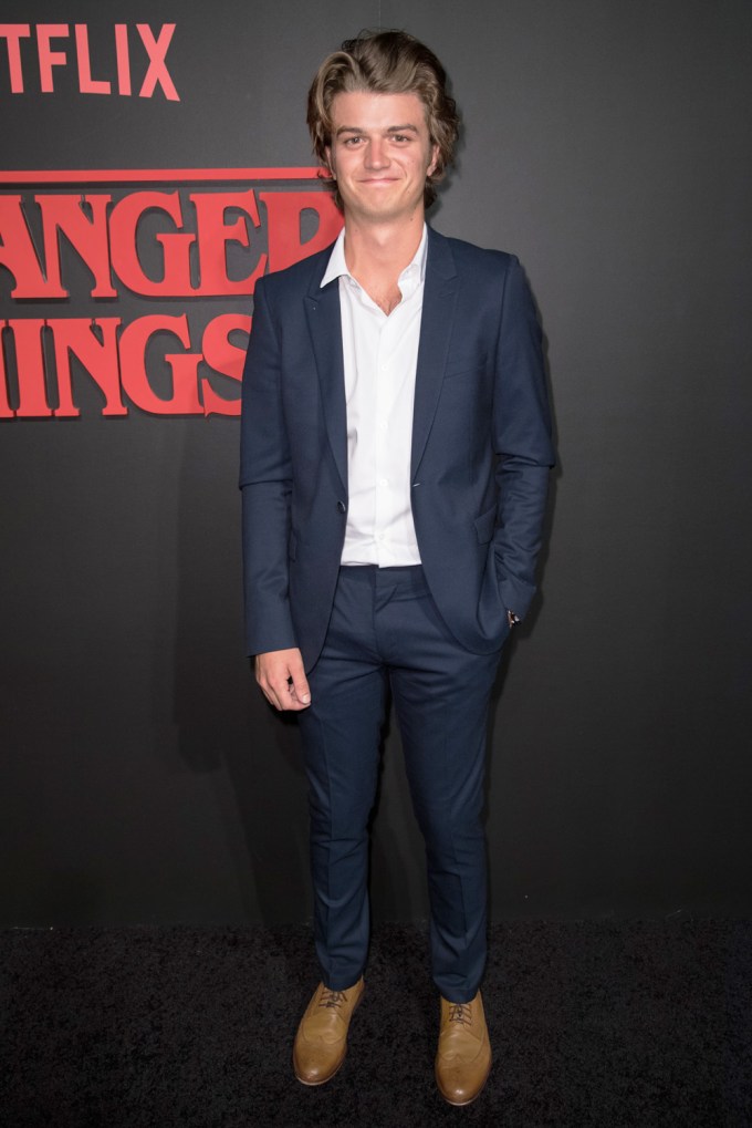 Joe Keery Flashes A Soft Smile At ‘Stranger Things’ TV Premiere