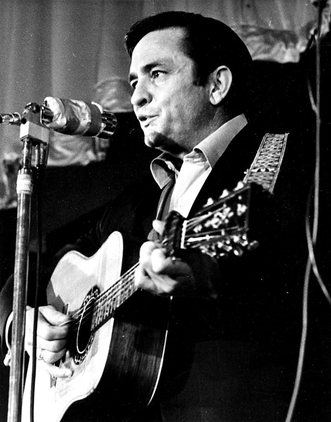 Johnny Cash Takes The Stage