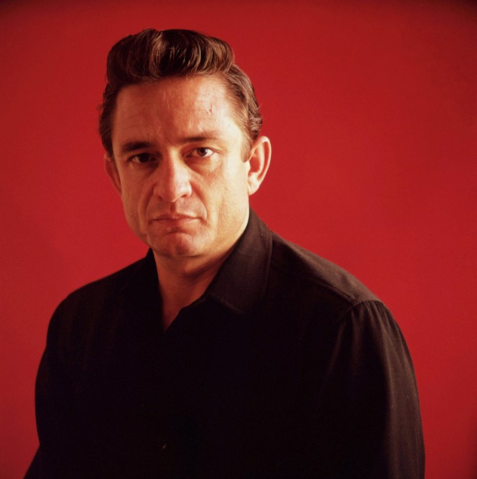 Johnny Cash Poses For A Portrait