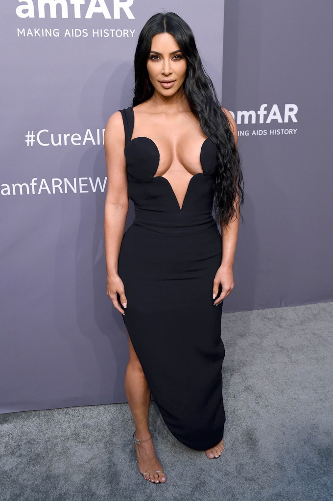 Kim Kardashian At An amfAR Gala