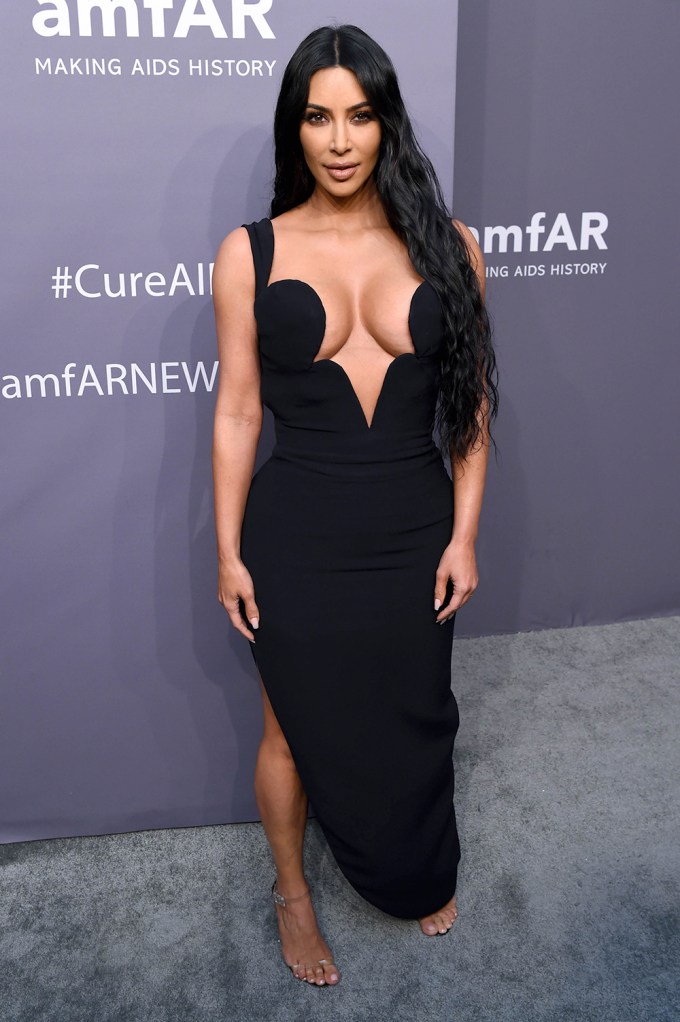 Kim Kardashian at the amFAR Gala
