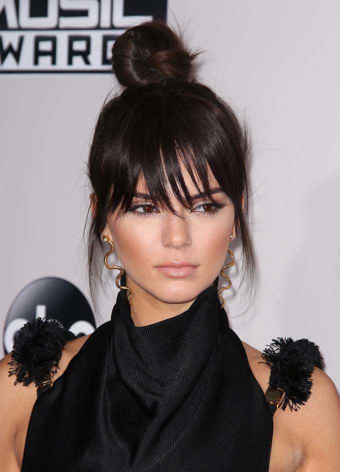 Kendall Jenner with bangs