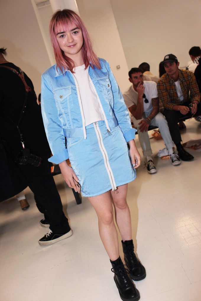Maisie Williams At Helmut Lang Show