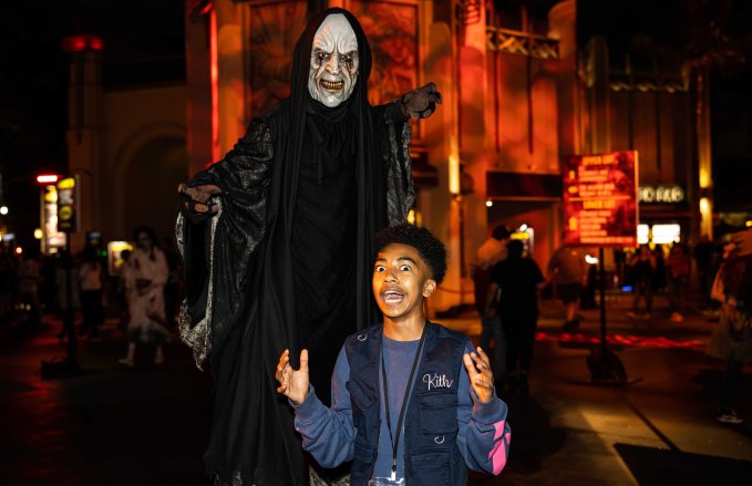 Miles Brown at Halloween Horror Nights