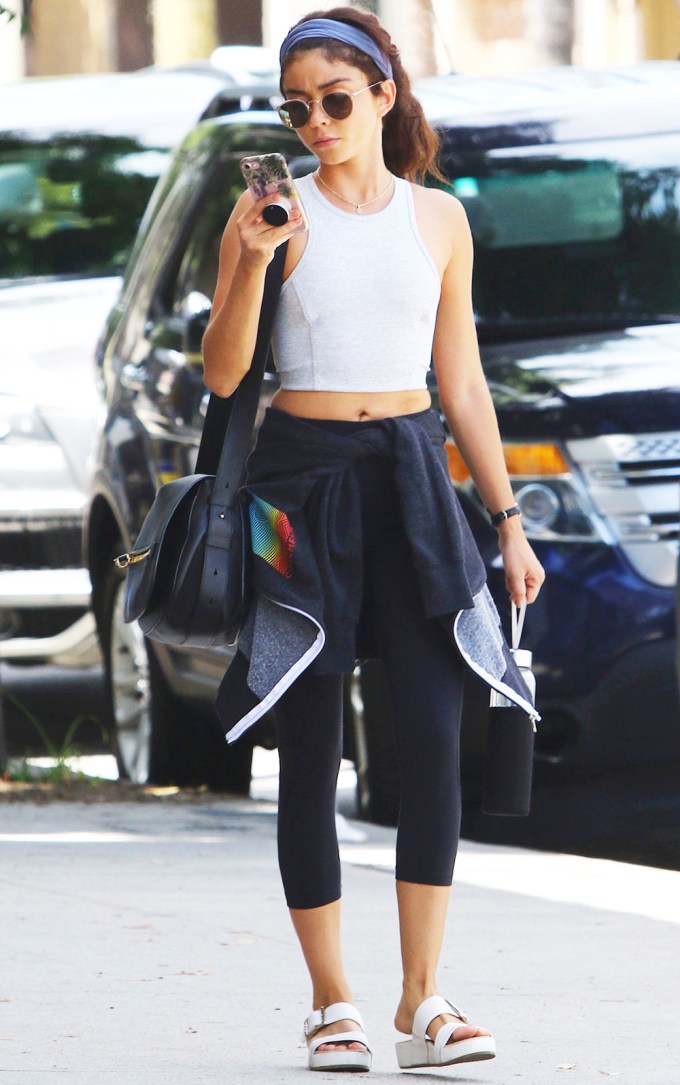 Sarah Hyland leaving a workout in Los Angeles