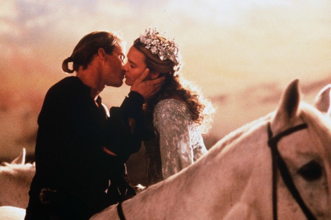 Cary Elwes and Robin Wright kiss at the end of the ‘The Princess Bride’