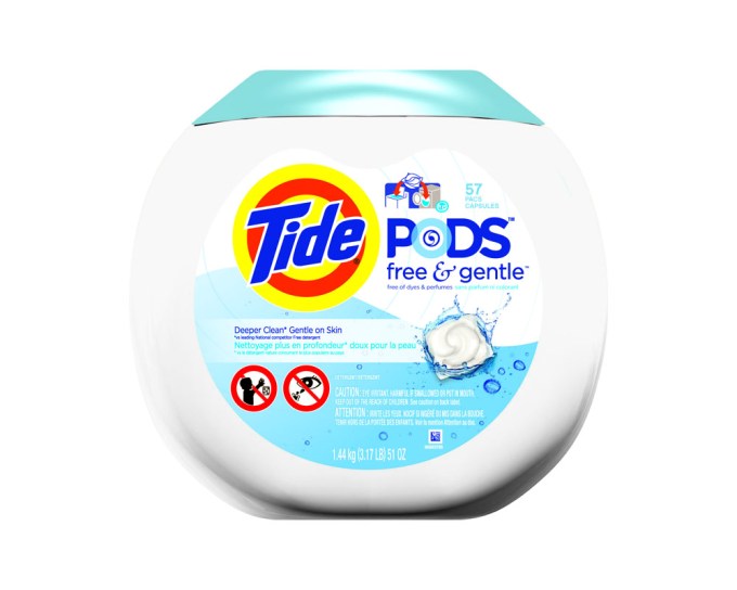 Tide PODS Laundry Detergent Pacs Free & Gentle, $17.99, Target